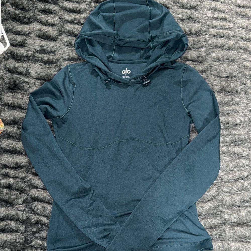 ALO Yoga Women's Dark Teal Hoodie